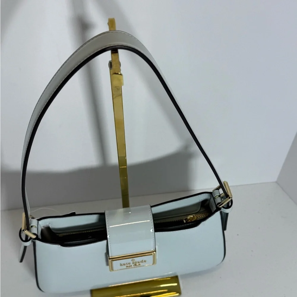 Kate Spade Glossy Pale Blue Shoulder Bag